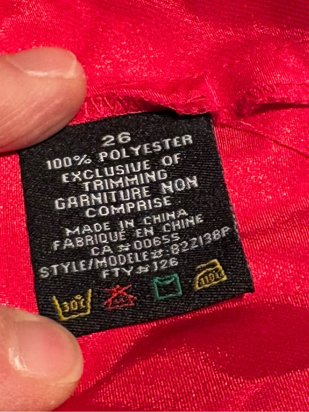 MXM Red Satin tunic - Picture 4 of 5